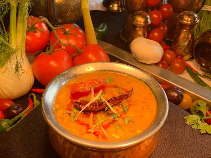 Indo-Chinese fusion dish at Indian Accent Springbank Hill Calgary