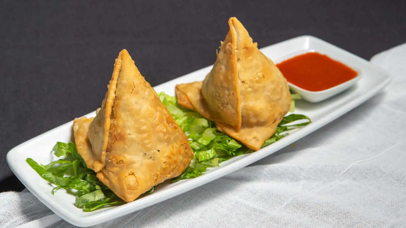 Samosa at Indian Accent Kitchen and Bar in Calgary, AB
