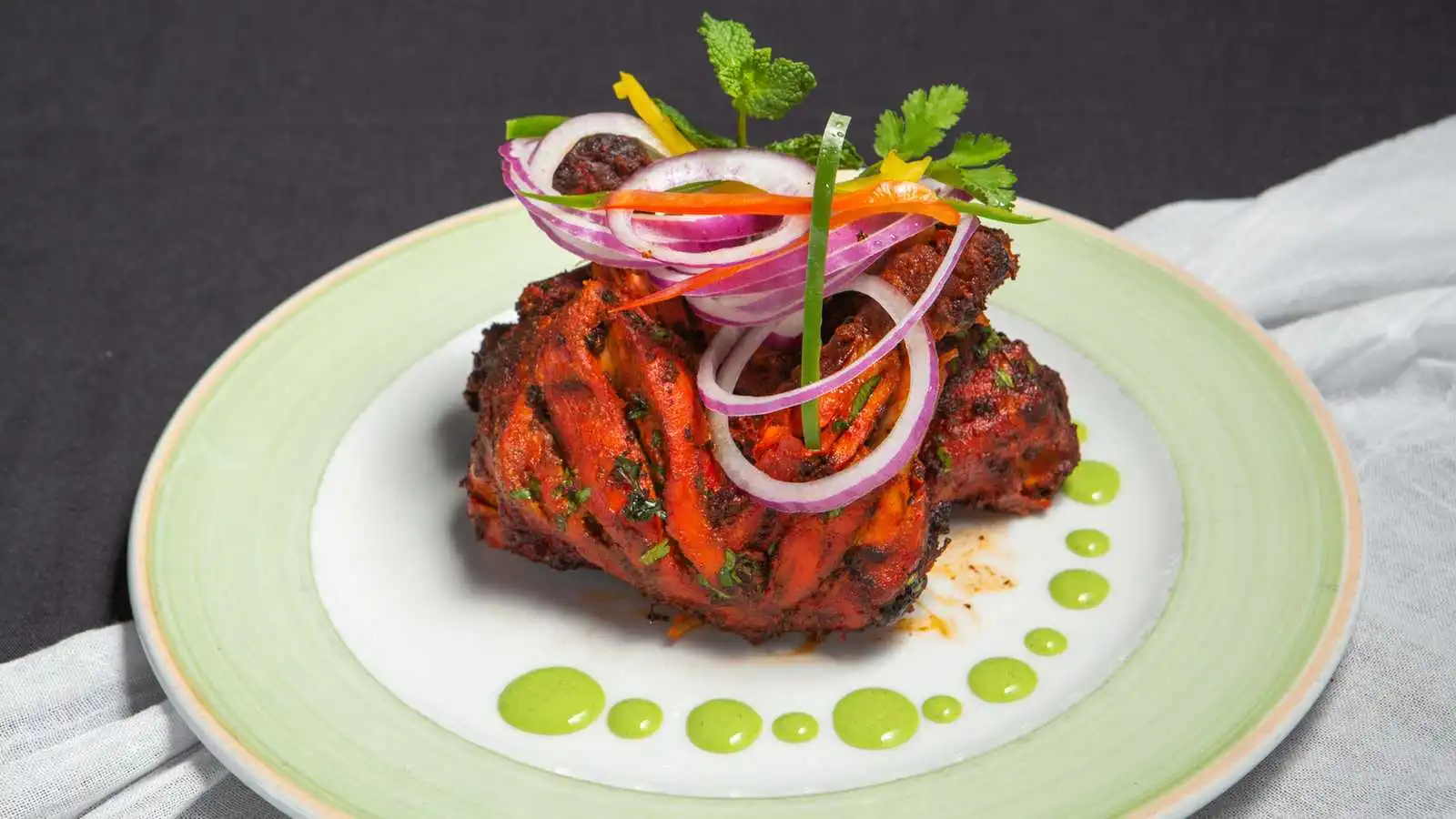 Tandoori Chicken at Indian Accent Kitchen and Bar in Calgary, AB